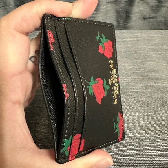 Kate Spade Madison Card Case in Rose Toss - Picture 3 of 4